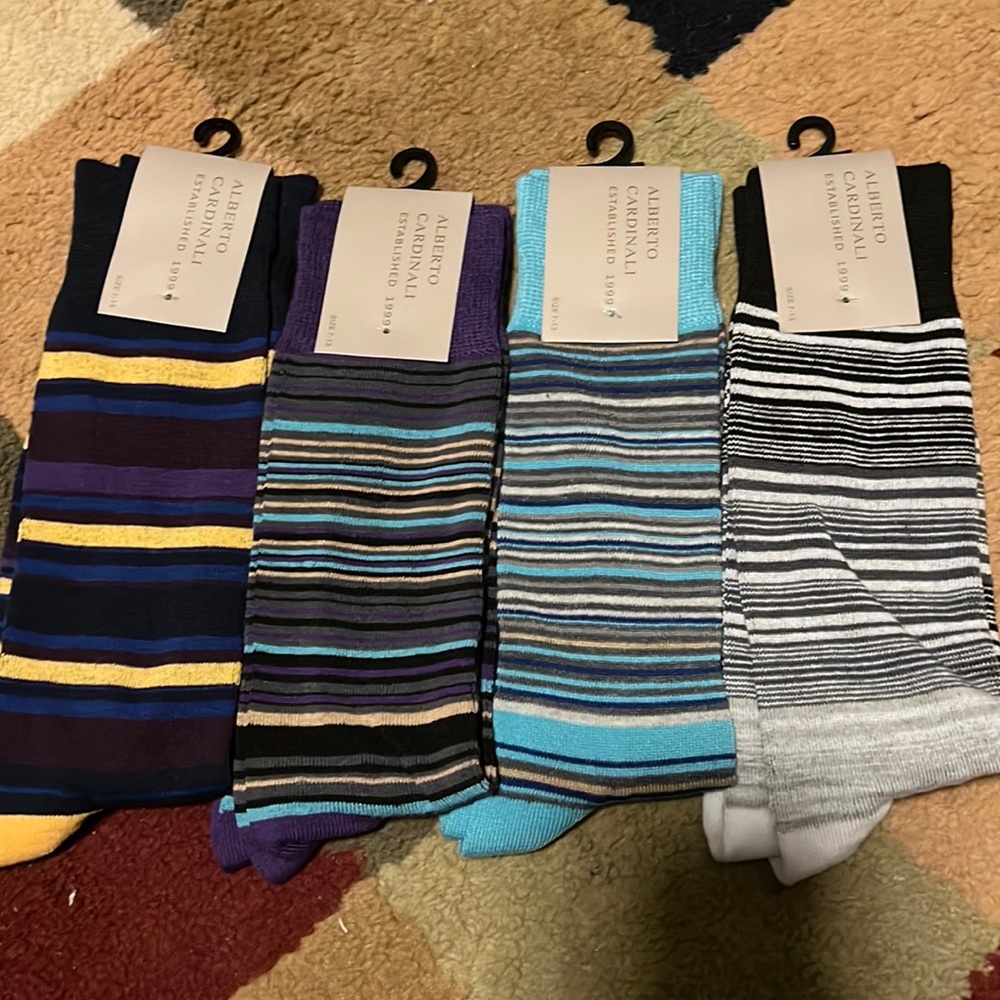 Alberto Cardinali 4-Pack Socks - 7-13 size